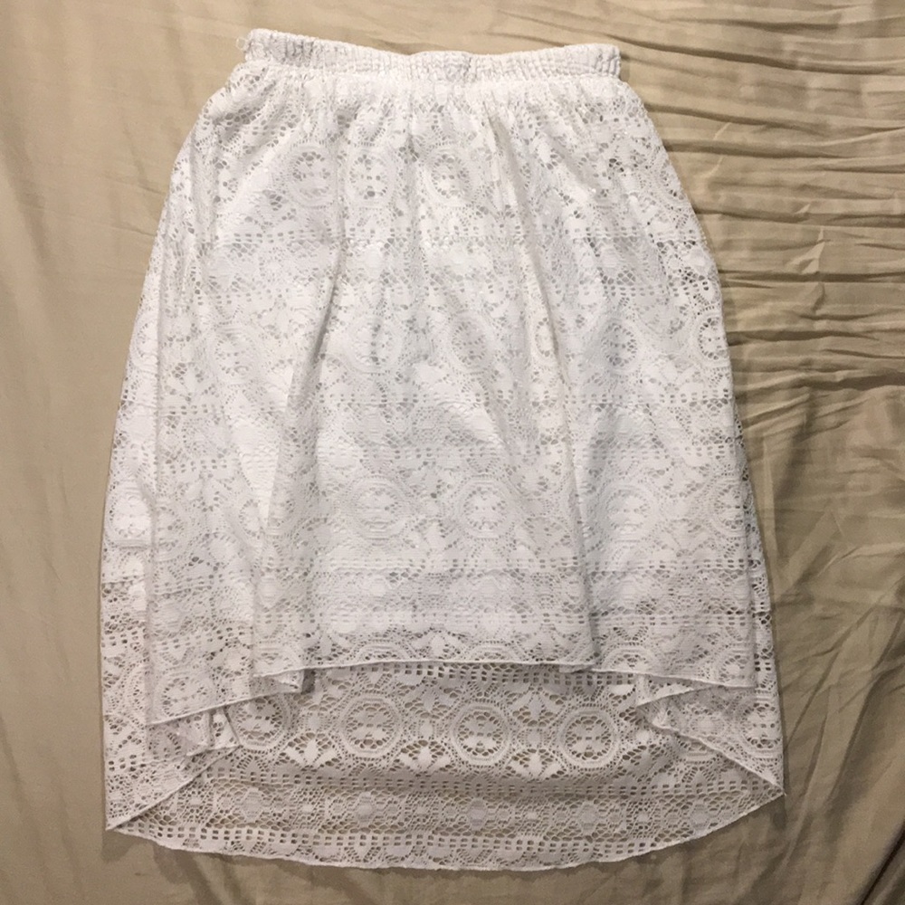Asymmetrical Lace Skirt